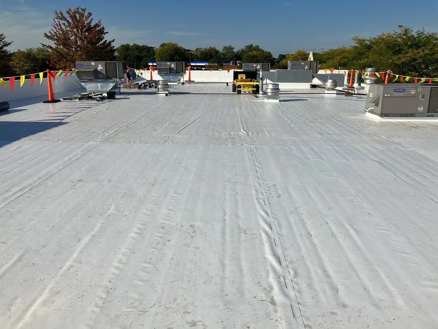 FiberTite certified single-ply roofing installation