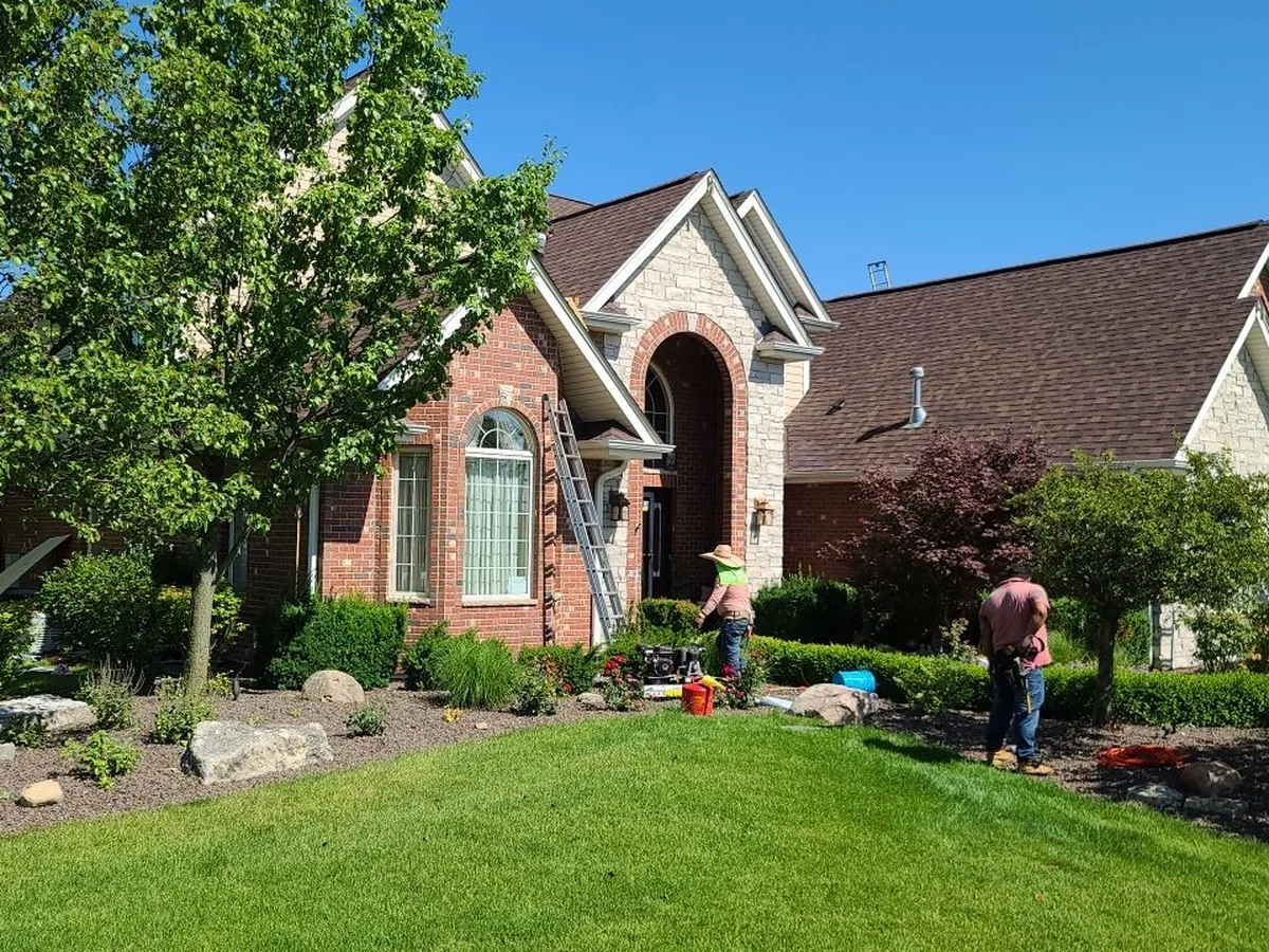 The Golich's Frankfort home with a new architectural shingle roof