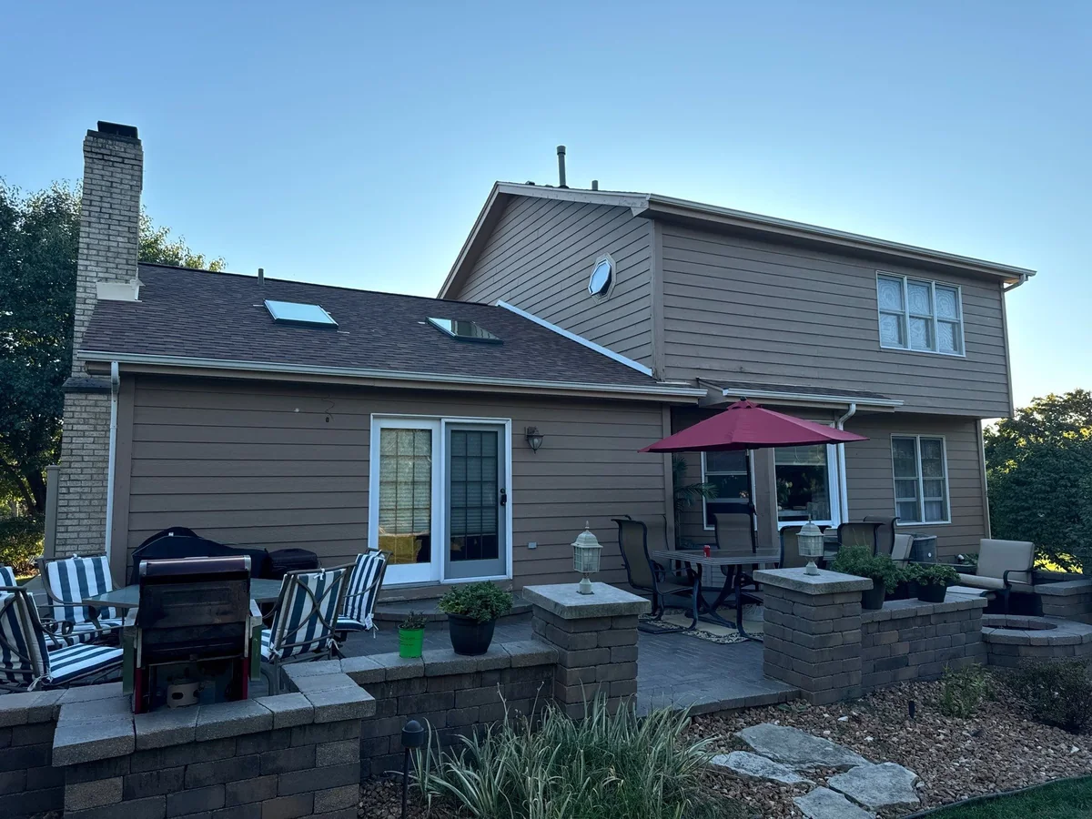 The Gavin's Lockport home with a new roof, skylights, and refreshed exterior