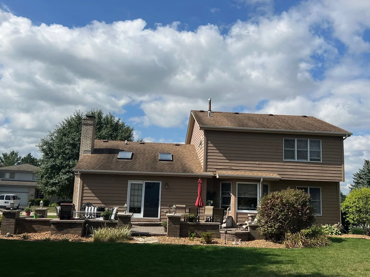 The Gavin's Lockport home before its roof and exterior project