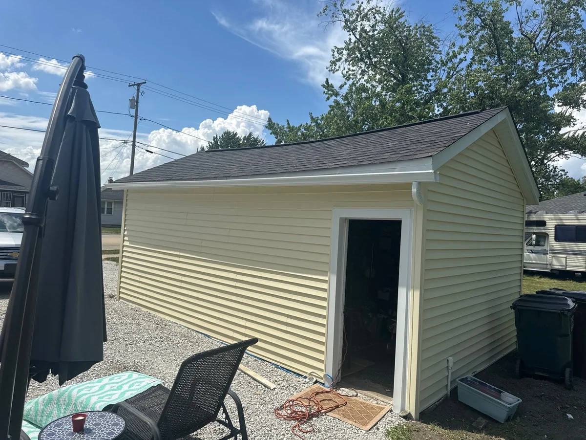 The Shea's Mokena property with new vinyl siding and a new architectural shingle roof