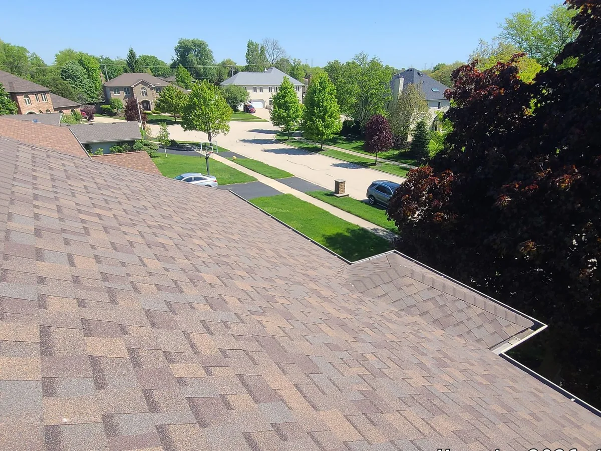 The Schroeder's Orland Park home with a new architectural shingle roof